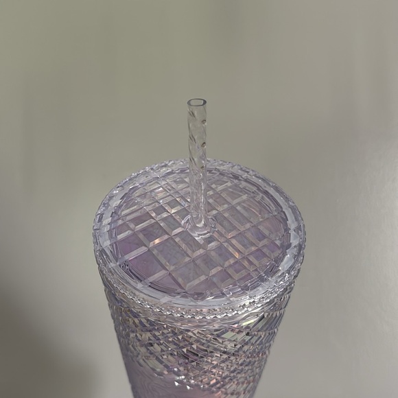 24oz Starbucks reusable cup with rainbow prism design - Picture 2 of 5